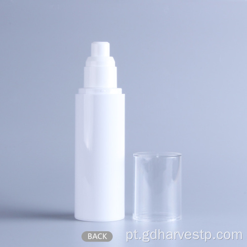 Frasco de loção cosmética de plástico 100ml com bomba sem ar